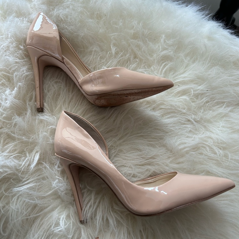Jessica Simpson Nude Patent Pumps size 5